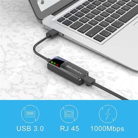 img 3 attached to Blueshadow USB Ethernet Adapter - USB 3.0 to Gigabit RJ45 LAN Network Converter, Driver-Free, LED Indicator, Compatible with Windows XP/Vista/7/8/10, MAC OS, Linux