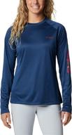 columbia women's pfg tidal tee ii upf 50: the ultimate long sleeve fishing shirt логотип