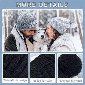 img 1 attached to 🧣 Winter Necessity: Cozy Women's Beanie with Fleece Lining - Stylish Knit Skull Hat for Cold Days!