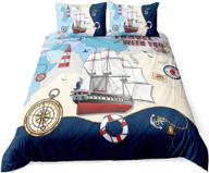 adasmile nautical sailboat comforter pillowcases logo