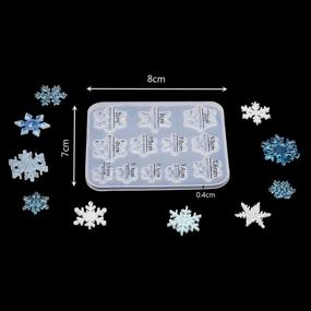 img 2 attached to Craft Snowflake Silicone Moulds: ❄️ DIY Pendant Mold for Holiday Resin Casting