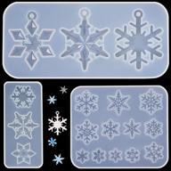 craft snowflake silicone moulds: ❄️ diy pendant mold for holiday resin casting logo