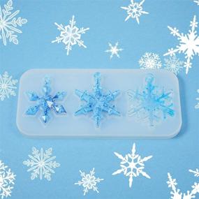img 1 attached to Craft Snowflake Silicone Moulds: ❄️ DIY Pendant Mold for Holiday Resin Casting