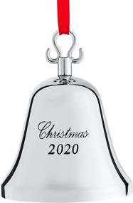 img 4 attached to Klikel Christmas Ornament 2020 - Elegant Engraved Bell for Christmas Tree Decor - 7th Annual Edition with Red Ribbon & Gift Box