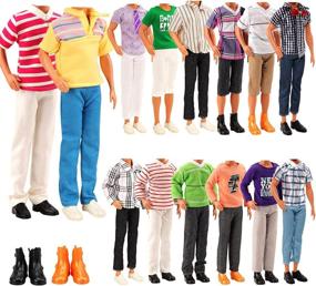 img 4 attached to 👔 Ken Doll Clothing Set for Miunana