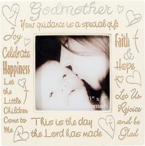 img 2 attached to 📸 Godmother Heartfelt Words: Elegant and Versatile 3 x 3 Tabletop Picture Frame