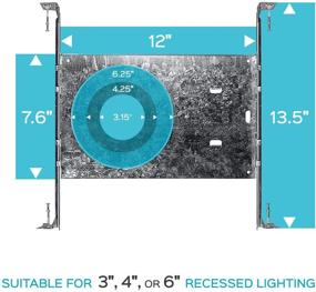 img 2 attached to 🔦 Extendable Construction Mounting Recessed Lighting: A Versatile Solution for Any Project