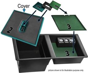 img 2 attached to Премиум вставка органайзера для центральной консоли для Silverado, Tahoe, Suburban, Sierra, Yukon, Escalade 2014-2019 - улучшенная замена для оригинальной детали завода GM OEM 22817343
