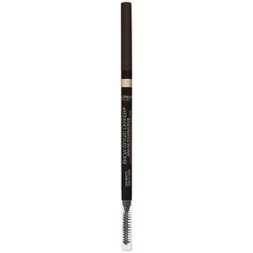 img 1 attached to 💆 L'Oreal Paris Makeup Brow Stylist Definer Waterproof Eyebrow Pencil - Ultra-Fine Mechanical & Retractable | Draws Tiny Brow Hairs, Fills Sparse Areas & Gaps | Dark Brunette Shade | 0.003 oz