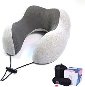 img 4 attached to Удобные беруши Memory Travel Pillow