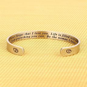 img 2 attached to 🎁 M MOOHAM Personalized Bracelets: Funny Mantra Jewelry for Women and Girls - Best Friend, Mom, Daughter, Sister, Niece Birthday & Mother's Day Gift