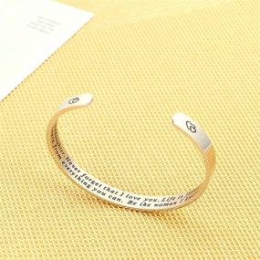 img 1 attached to 🎁 M MOOHAM Personalized Bracelets: Funny Mantra Jewelry for Women and Girls - Best Friend, Mom, Daughter, Sister, Niece Birthday & Mother's Day Gift