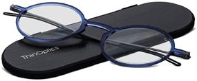 img 1 attached to ThinOptics Frontpage Manhattan Reading Glasses: Sleek Style and Protective Milano Aluminum Case