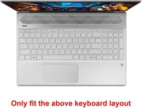 img 3 attached to 🔌 2-Pack Keyboard Cover for 17.3-Inch Envy 17M, 17z, 17-by, and 17-bs | 15.6-Inch HP Pavilion x360, Envy X360 15M-DS0011DX, BP012DX, BP111DX, and BQ021DX | HP 15-dy, 15-dw, 15-bw, 15-bs, 15-cb, 15-cc, 15-cd, 15-cs, 15-da, and 15-ef