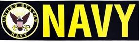 img 2 attached to Navy Logo 9 5 Bumper Sticker