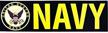 navy logo 9 5 bumper sticker logo