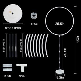 img 3 attached to TONIFUL Balloon Garland Arch Kit: Circle Column Stand Holder for Stunning Birthday, Wedding, and Proposal Party Decorations