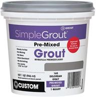 🔶 premium grout solution: custom custom-pmg381qt-1 - bright white 1-quart simple grout, ideal for customization logo