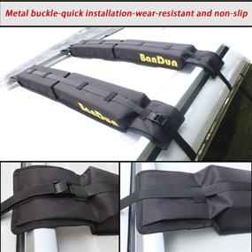 img 1 attached to 🚗 Universal Car Soft Roof Rack Pads - Convenient Kayak/Ski/Surfboard Transport System