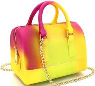 🌈 multicolor rainbow women's handbags & wallets - satchel shoulder crossbody bags logo