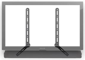 img 4 attached to 🔊 Mount-It! Universal Soundbar Bracket: Mount Above or Under TV | Fits Sonos, Samsung, Sony, Vizio | Adjustable Arm for 23-65 Inch TVs | 33 Lbs Weight Capacity | Black (MI-SB41)