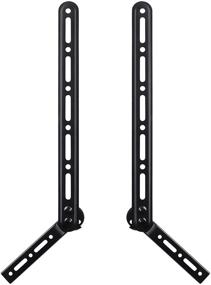 img 3 attached to 🔊 Mount-It! Universal Soundbar Bracket: Mount Above or Under TV | Fits Sonos, Samsung, Sony, Vizio | Adjustable Arm for 23-65 Inch TVs | 33 Lbs Weight Capacity | Black (MI-SB41)