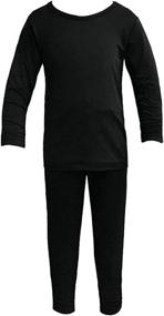 img 3 attached to FOXCLUB Thermal Underwear Short Fleece Long Sleeve Sports & Fitness