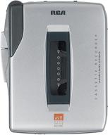 📼 серебряный портативный кассетный магнитофон rca rp3536 с 5 кнопками - улучшенное имя продукта, удобное для поисковой оптимизации. логотип