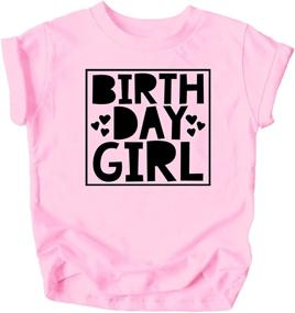 img 2 attached to 👚 Olive Loves Apple Girls' Birthday T Shirts - Tops, Tees, and Blouses in Clothing