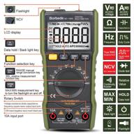 borbede 168a mini portable digital multimeter: accurate dc ac voltage current capacitance resistance testing with ncv & true rms diode tester logo