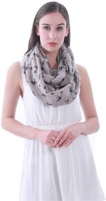 img 3 attached to Lina Lily Womens Infinity Lightweight Women's Accessories in Scarves & Wraps