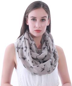 img 4 attached to Lina Lily Womens Infinity Lightweight Women's Accessories in Scarves & Wraps