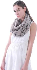 img 2 attached to Lina Lily Womens Infinity Lightweight Women's Accessories in Scarves & Wraps