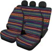 instantarts tribal aztec stripe printed vintage cars interior seat cushion logo