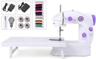 🧵 compact and portable suteck mini sewing machine for beginners with extension table and 10 thread spools logo