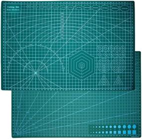 img 4 attached to 🧵 Crafting Cutting Mat - 12 x 18 inches Self Healing Sewing Mat, Double Sided 5-Ply Rotary Cutting Mat for Quilting, Crafts, and Fabric Projects - A3 Size