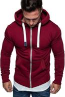 full zip fashion hoodies casual sweatshirts men's clothing logo