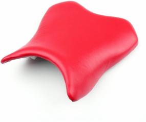 img 2 attached to 🔴 Premium Red Front Rider Driver Seat Pillion Cushion for Yamaha YZF R6 2006-2007 - Ultimate Comfort and Style