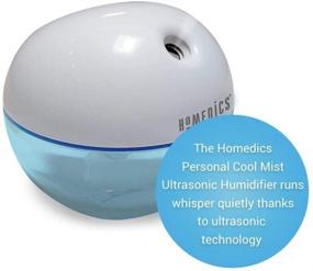 img 2 attached to 🏢 HoMedics Personal Ultrasonic Humidifier: Compact Size, Whisper-Quiet, 4 Hour Runtime, Bonus Filters Included