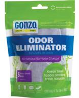 gonzo bamboo charcoal - 6 extra small bags 10g - natural 🎋 odor eliminator for home, drawers, pets, gym bag – air freshener with purifying charcoal logo