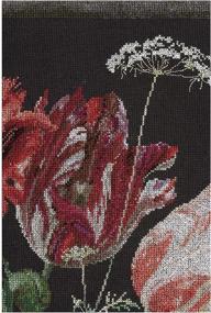 img 3 attached to Thea Gouverneur Counted Cross Stitch Kit 785.05 - Still Life with Flowers 🧵 in a Glass Vase - Pre-Sorted DMC Threads - Aida Black - DIY Embroidery Kit