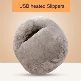 img 3 attached to Kissybride Heated Slippers Washable Warmer