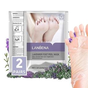 img 4 attached to 👣 Lavender Foot Peel Mask (2 Pairs) - Exfoliating Callus Remover, Peel Off Dead Skin, Repair Rough Heels, & Achieve Smooth Skin - Men and Women