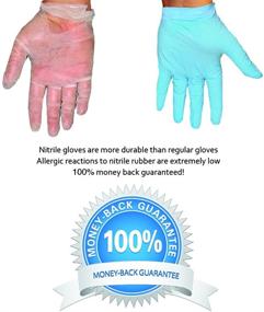 img 3 attached to 🧤 10-Case Pack Latex-Free Nitrile Gloves, Tear Resistant, 5 Mil Thick, Powder-Free, Large Size