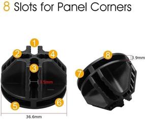 img 3 attached to URBEST Wire Cube Connectors: Convenient Plastic Connectors for Modular Organizer Closet and Storage Shelving (Black, Set of 10)