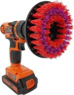 🧽 powerful beast brush stiff 5" drill attachment for fast & easy cleaning - tackle tough stains in bathroom, kitchen, grout, garage! logo