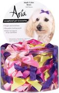 🎀 vibrant multicolor dog bows - 100 piece set: perfect for stylish pups! логотип