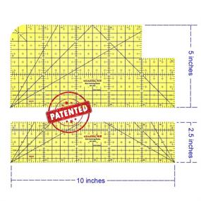 img 2 attached to Inch System Hot Ironing Measuring Ruler Set of 3 - Sewing Ruler, Electric Iron Tailor Home Tools, Hot Hemmer Ruler, Heat Resistant Ruler with Large Silicone Ironing Pad