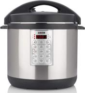 🥘 zavor select 8 quart electric pressure cooker and rice cooker: non-stick pot, stainless steel finish (zsese02) логотип