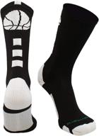 🏀 madsportsstuff basketball socks - youth & adult sizes | athletic crew socks - made in usa logo